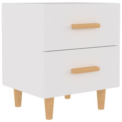 vidaXL Table de chevet Blanc 40x35x47,5 cm