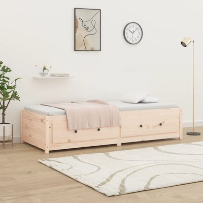 vidaXL Lit de jour sans matelas 90x190 cm bois de pin massif