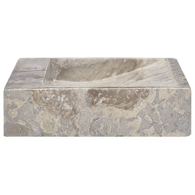 vidaXL Lavabo Gris 58x39x10 cm Marbre