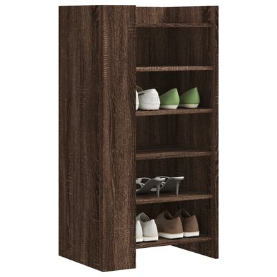 vidaXL Armoire à chaussures chêne marron 52x37,5x100 cm