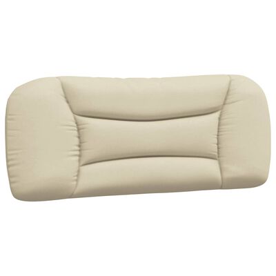 vidaXL Coussin de tête de lit crème 100 cm tissu