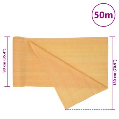 vidaXL Filet brise-vue sable 1,8x50 m PEHD 195 g/m²