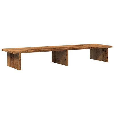 vidaXL Support de moniteur vieux bois 100x27x15 cm bois d'ingénierie