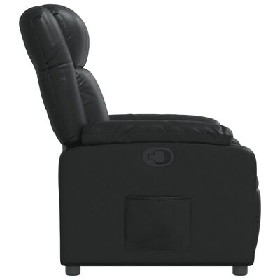 vidaXL Fauteuil inclinable Noir Similicuir