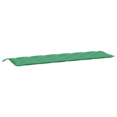 vidaXL Coussin de banc de jardin vert 200x(50+50)x7 cm tissu oxford