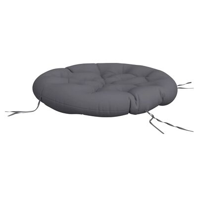 vidaXL Coussin rond anthracite Ø 100 x11 cm tissu oxford