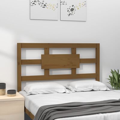 vidaXL Tête de lit Marron miel 95,5x4x100 cm Bois massif de pin