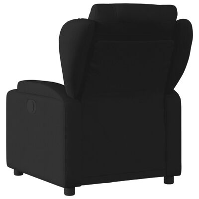 vidaXL Fauteuil de massage inclinable électrique Noir Tissu