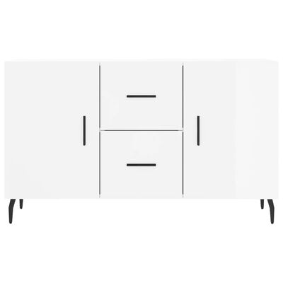 vidaXL Buffet blanc brillant 100x36x60 cm bois d'ingénierie