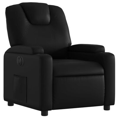 vidaXL Fauteuil inclinable électrique Noir Similicuir