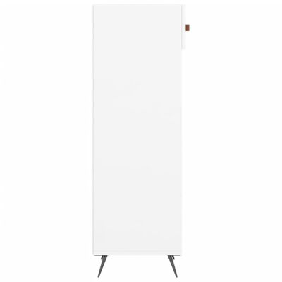 vidaXL Armoire à chaussure Blanc brillant 30x35x105 cm Bois ingénierie