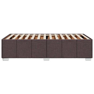 vidaXL Cadre de lit sans matelas marron foncé 100x200 cm tissu