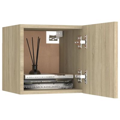 vidaXL Meubles TV muraux 2 pcs Chêne sonoma 30,5x30x30 cm