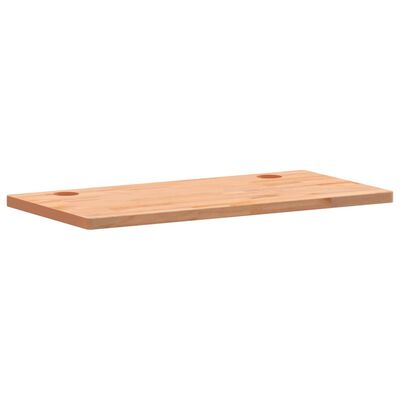 vidaXL Dessus de bureau 80x40x2,5 cm bois massif de hêtre