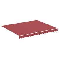 vidaXL Tissu de remplacement pour auvent Bordeaux rouge 3x2,5 m