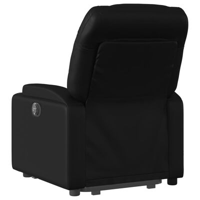 vidaXL Fauteuil inclinable Noir Similicuir