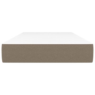 vidaXL Matelas de lit à ressorts ensachés Taupe 80x200x20 cm Tissu