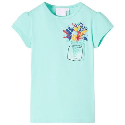 T-shirt pour enfants menthe claire 104