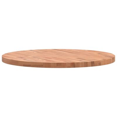 vidaXL Dessus de table Ø90x4 cm rond bois massif de hêtre