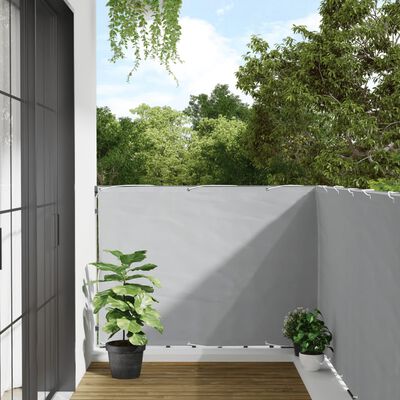 vidaXL Écran d'intimité de balcon gris 600x120 cm PVC