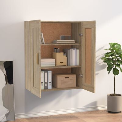 vidaXL Armoire murale chêne sonoma 69,5x32,5x90 cm bois ingénierie