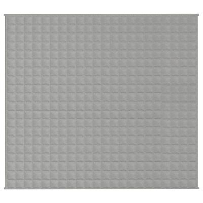 vidaXL Couverture lestée Gris 200x230 cm 9 kg Tissu