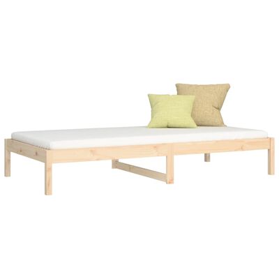 vidaXL Lit de jour sans matelas 90x190 cm bois de pin massif