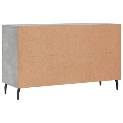 vidaXL Buffet gris béton 100x36x60 cm bois d'ingénierie