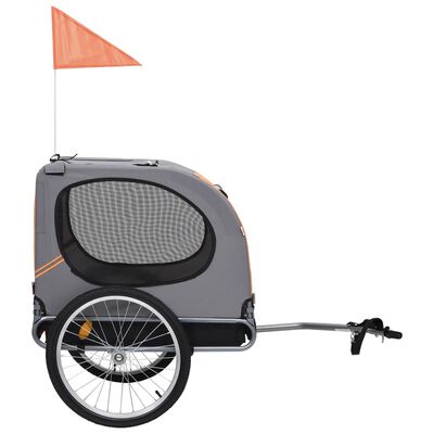 Fanion orange de sécurité pour remorque ou vélo enfant
