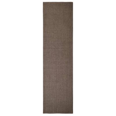 vidaXL Tapis Sisal naturel 80x300 cm Marron