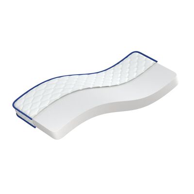 vidaXL Matelas en mousse à mémoire de forme blanc 80x200x17 cm