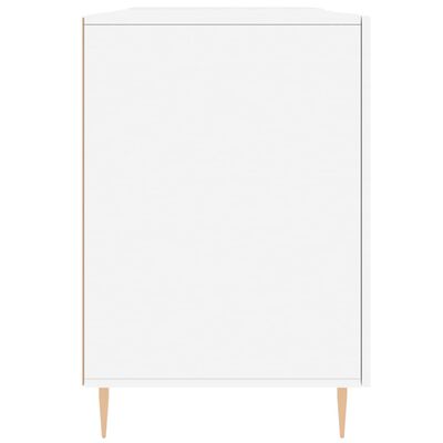 vidaXL Bureau blanc 140x50x75 cm bois d'ingénierie