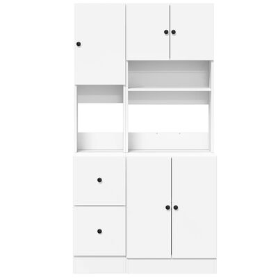 vidaXL Armoire de cuisine blanc 95x50x180 cm bois d'ingénierie