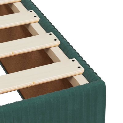 vidaXL Cadre de lit sans matelas vert foncé 80x200 cm velours