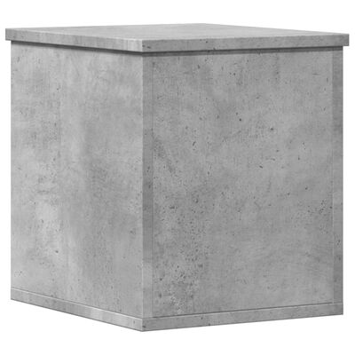 vidaXL Boîte de rangement gris béton 30x35x35 cm bois d'ingénierie