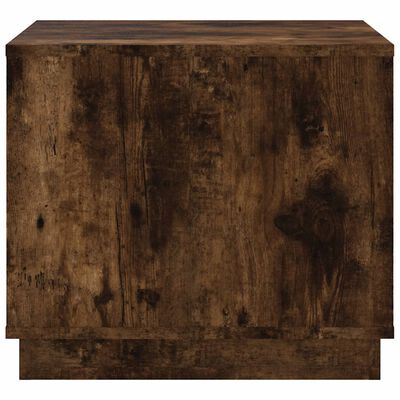 vidaXL Table basse chêne fumé 51x50x44 cm bois d'ingénierie