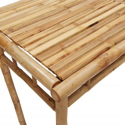 vidaXL Table à manger de jardin 110x55x75 cm bambou