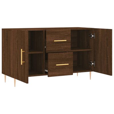 vidaXL Buffet chêne marron 100x36x60 cm bois d'ingénierie