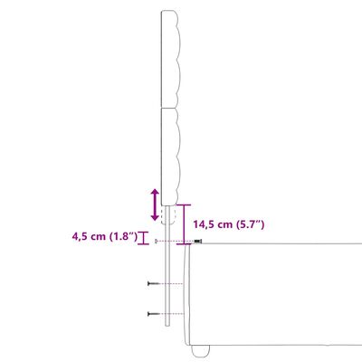 vidaXL Sommier à lattes de lit avec matelas Gris clair 90x200 cm Tissu