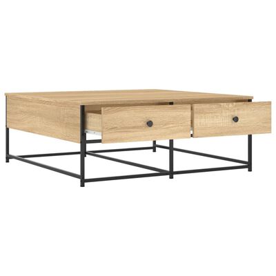 vidaXL Table basse chêne sonoma 100x99x40 cm bois d'ingénierie