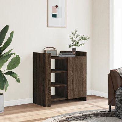 vidaXL Buffet chêne marron 73,5x35x75 cm bois d'ingénierie