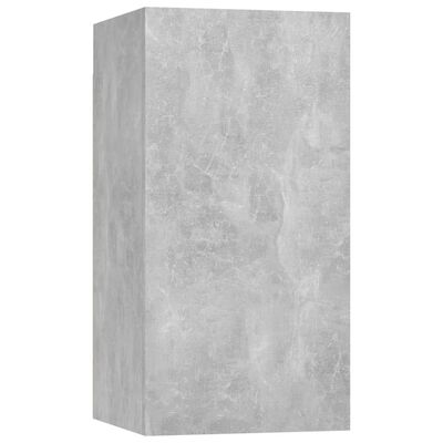 vidaXL Ensemble de meubles TV 4 pcs Gris béton Bois d'ingénierie