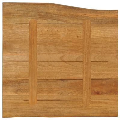 vidaXL Dessus de table 40x40x2,5 cm bord vivant bois massif manguier