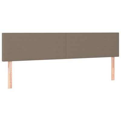 vidaXL Têtes de lit 2 pcs Taupe 100x5x78/88 cm Tissu