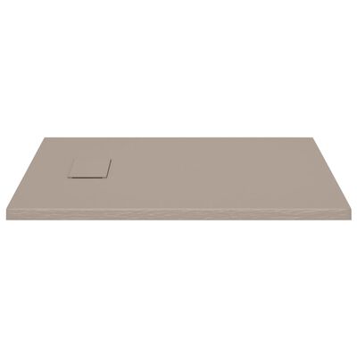 vidaXL Receveur de douche SMC Marron 90x70 cm