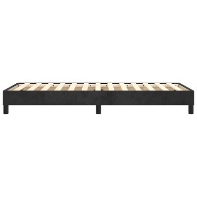 vidaXL Cadre de lit sans matelas noir 100x200 cm velours