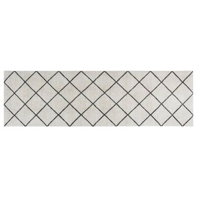 vidaXL Tapis de cuisine lavable impression carrée 60x180 cm velours