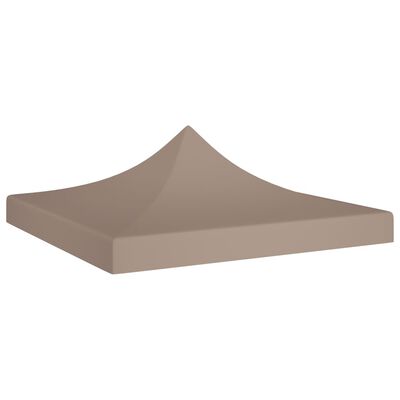 vidaXL Toit de tente de réception 3x3 m Taupe 270 g/m²