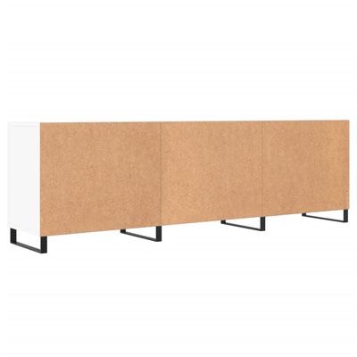 vidaXL Meuble TV blanc 150x30x50 cm bois d'ingénierie