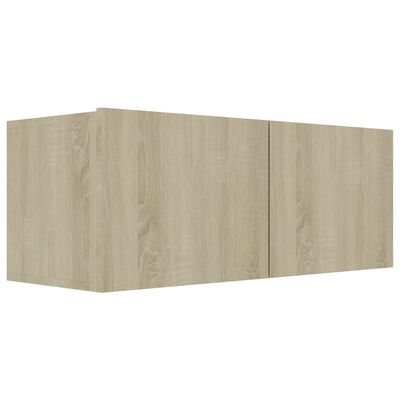 vidaXL Ensemble de meuble TV 2 pcs Chêne sonoma Bois d'ingénierie